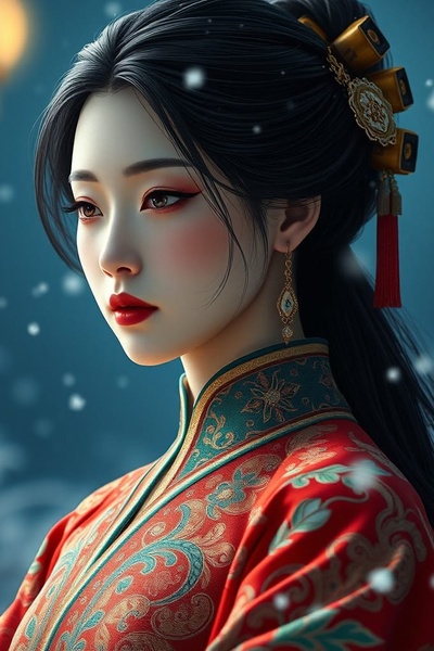 The secret of lonely young woman